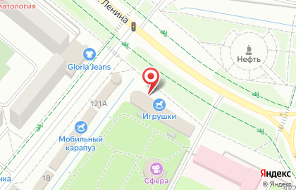 Кафе Восточная кухня на улице Ленина на карте