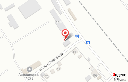 Продовольственный магазин Феникс на улице Тургенева на карте