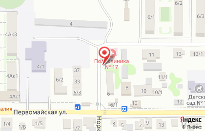 Детская городская поликлиника №8 Кабинет педиатрии на улице Гагарина на карте
