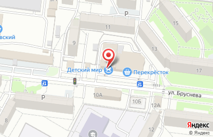 Детский развивающий центр Степашка на улице Бруснева на карте