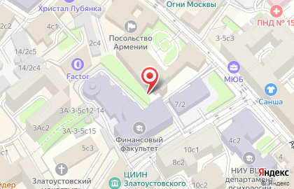 Студия оздоровления Дар на Мясницкой улице на карте