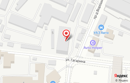 1C на улице Гагарина на карте