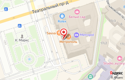 Гостиница Метрополь на карте