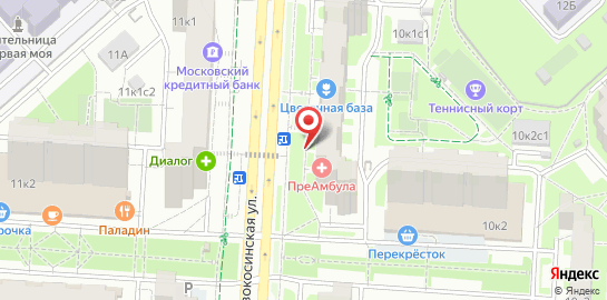 Детская поликлиника "ПреАмбула" в Новокосино. на карте