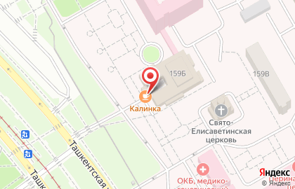 Кафе Калинка на Ташкентской улице на карте