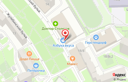 Магазин Iqos на Жулебинском бульваре на карте