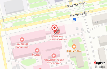 Советская районная больница на Киевской улице на карте