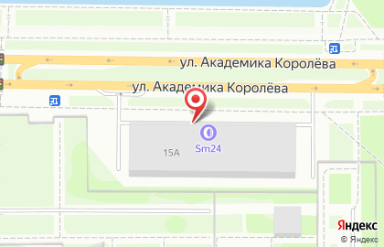 Шиномонтажная мастерская SM24 на улице Академика Королёва на карте
