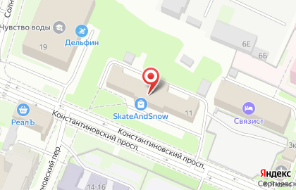 Деловой центр Константиновский 11 на карте