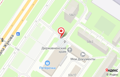 Киоск по продаже фруктов и овощей, Кировский район на карте