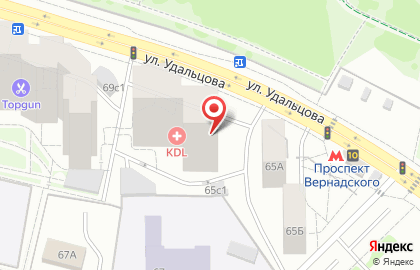 Салон красоты Express Nails на метро Проспект Вернадского на карте