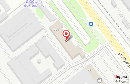 Компания Тайга на улице Суворова на карте