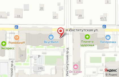 Магазин алкогольной продукции Пробки & Бутылки на 2-й Институтской улице на карте