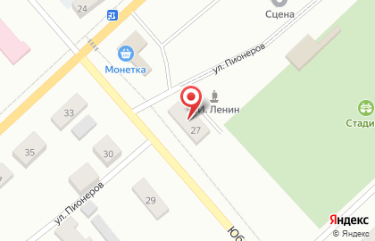 Супермаркет Красное & Белое на улице Пионеров на карте