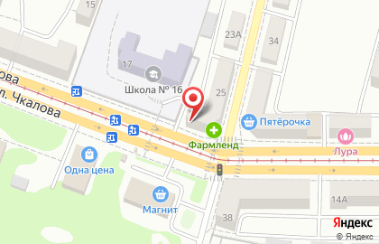 Салон-парикмахерская Валерия на улице Чкалова на карте