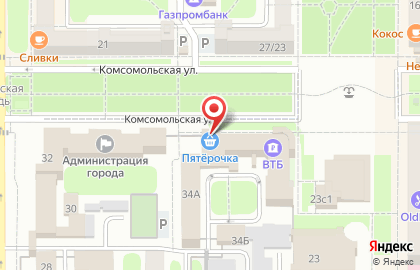 Автомат по продаже воды Чистая вода на Комсомольской на карте