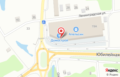 Магазин товаров для дома и ремонта Домострой на улице Ленинградской на карте