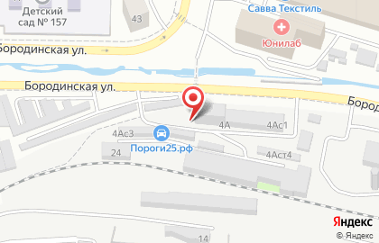 Проектмонтаж на Бородинской улице на карте