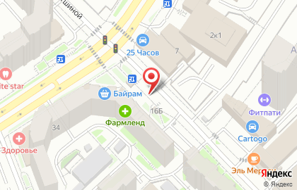 Продуктовый магазин в Уфе на карте
