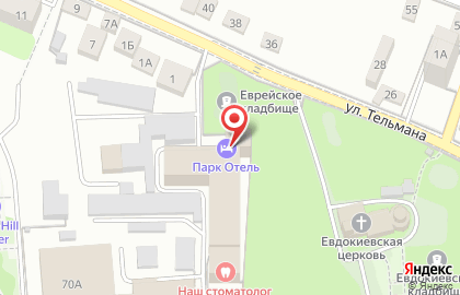 Гостиница PARK hotel в Правобережном районе на карте