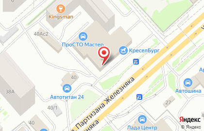 Кулинар-студия Антураж на улице Партизана Железняка на карте