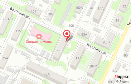 Продуктовый магазин Татьяна в Железнодорожном районе на карте