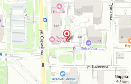 Аптека Планета Здоровья на улице Сурикова, 14а на карте