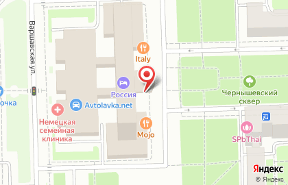 Ресторан японской кухни Якитория на площади Чернышевского на карте