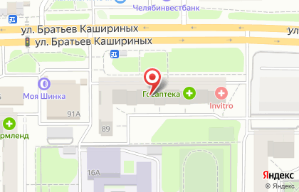Салон цветов Виола на улице Братьев Кашириных на карте