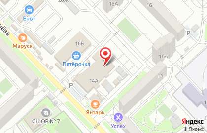 Магазин речной рыбы в Центральном районе на карте