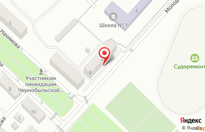 Магазин Хозяюшка на Молодёжной улице на карте