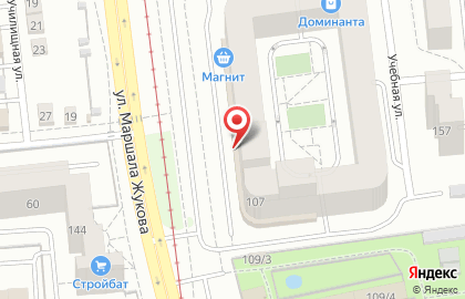 Магазин Красное & Белое на улице Маршала Жукова на карте