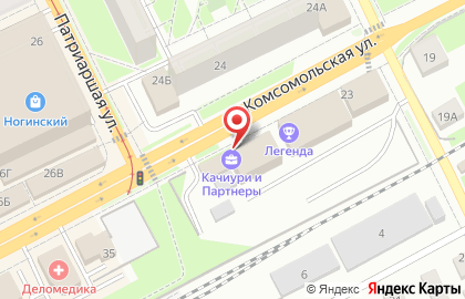 Юридическая компания Ваше Право на Комсомольской на карте