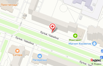 Детская молочная кухня на бульваре Чавайна на карте
