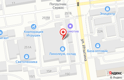 ООО АСТРО на улице Итыгина на карте