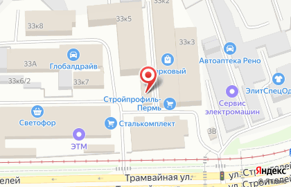 Точка продаж напольных покрытий Tarkett в Дзержинском районе на карте