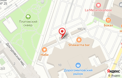 Церковная лавка, Знаменский храм на карте