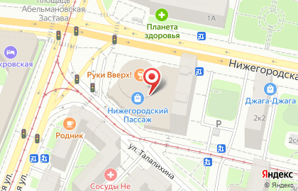 Баден на площади Ильича на карте