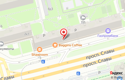 Магазин цветов Цветовик на проспекте Славы, 4 на карте