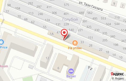 Шашлычная На Углях на улице Тази Гиззата на карте