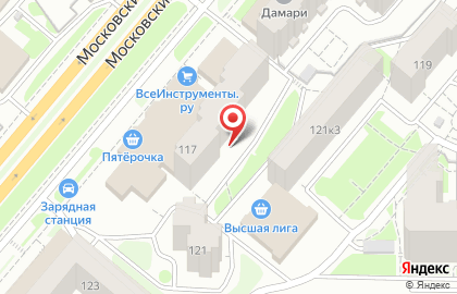 Магазин одежды Планета шопинга на Московском проспекте на карте