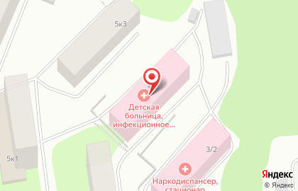 Мурманская областная детская клиническая больница в Мурманске на карте