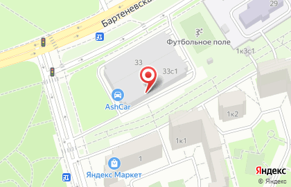 Автосервис AshCar на Бартеневской улице на карте