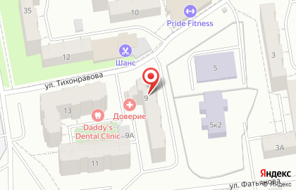 Компания по специальной оценке условий труда Служба аттестации рабочих мест на улице Тихонравова на карте