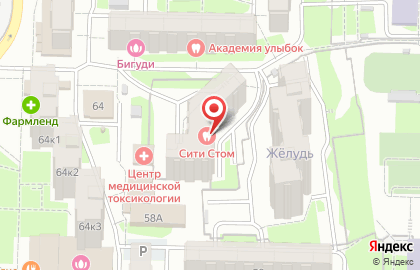 Стоматологическая клиника Сити Стом на улице Юлиуса Фучика на карте