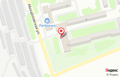 Магазин хозяйственных товаров на Михайловской улице на карте