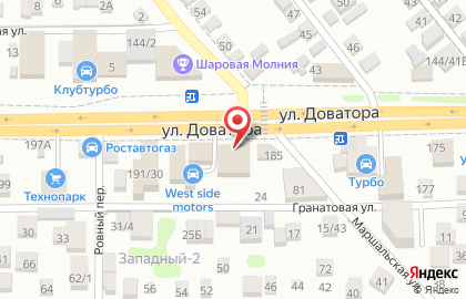 Торговая компания Аквамарина в Советском районе на карте