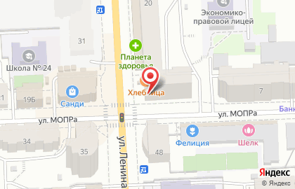 Мастерская по изготовлению ключей на улице Ленина на карте