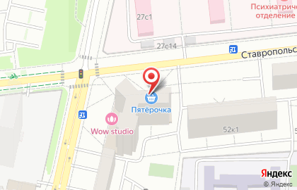 Супермаркет Пятёрочка в Москве на карте