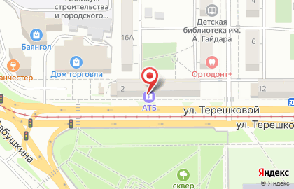 Банкомат АТБ в Октябрьском районе на карте